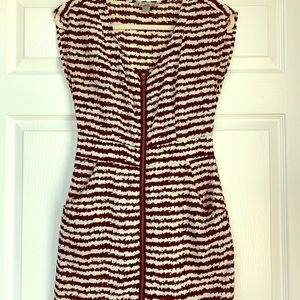 Forever 21 stripped zipped up dress